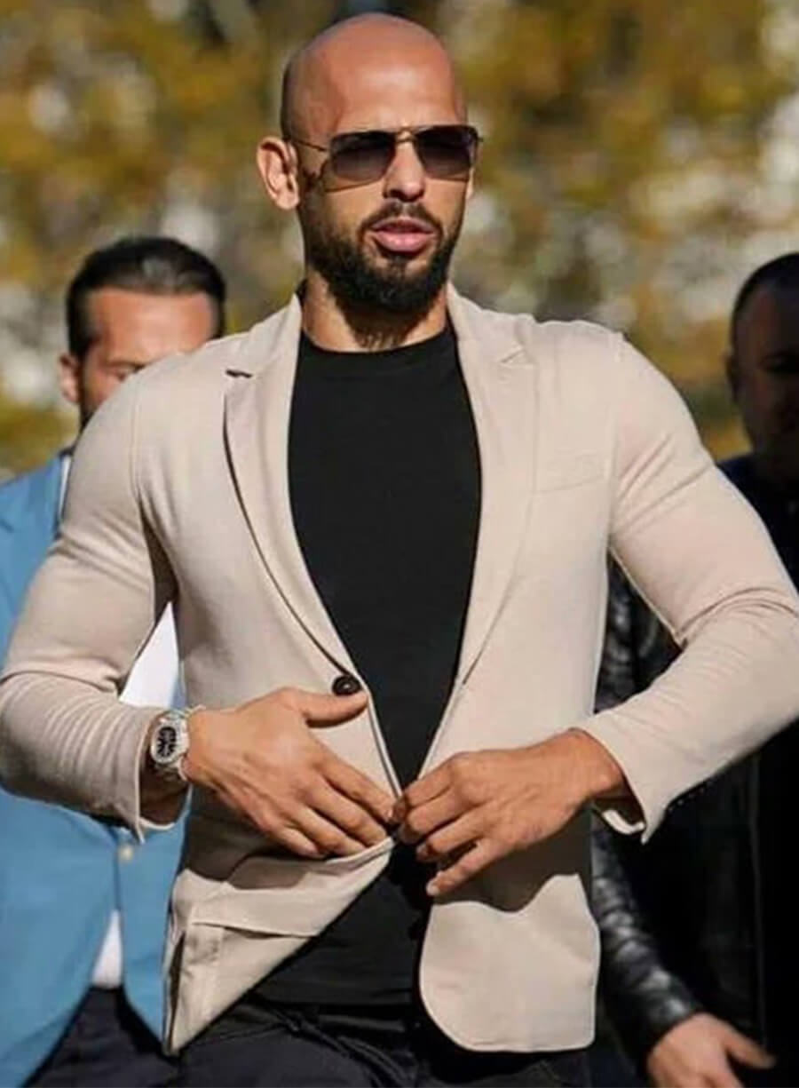 Andrew Tate Top G Beige Blazer