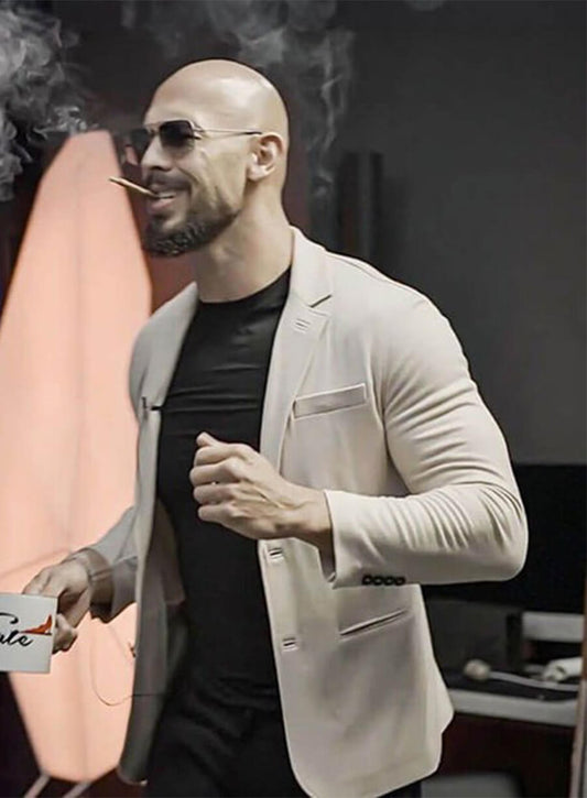 Andrew Tate Top G Beige Blazer