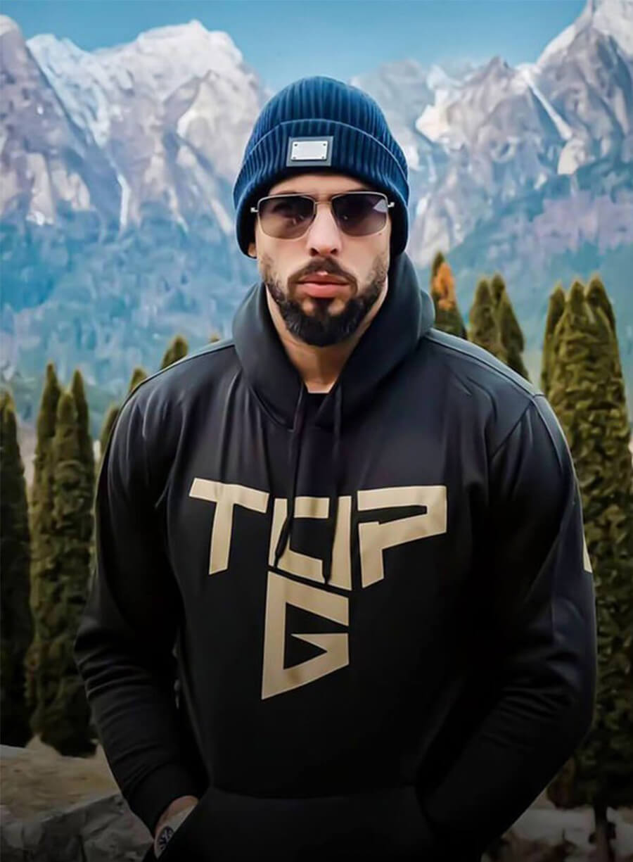 Andrew Tate Top G Black Tracksuit