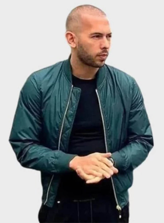 Andrew Tate Top G Green Bomber Jacket