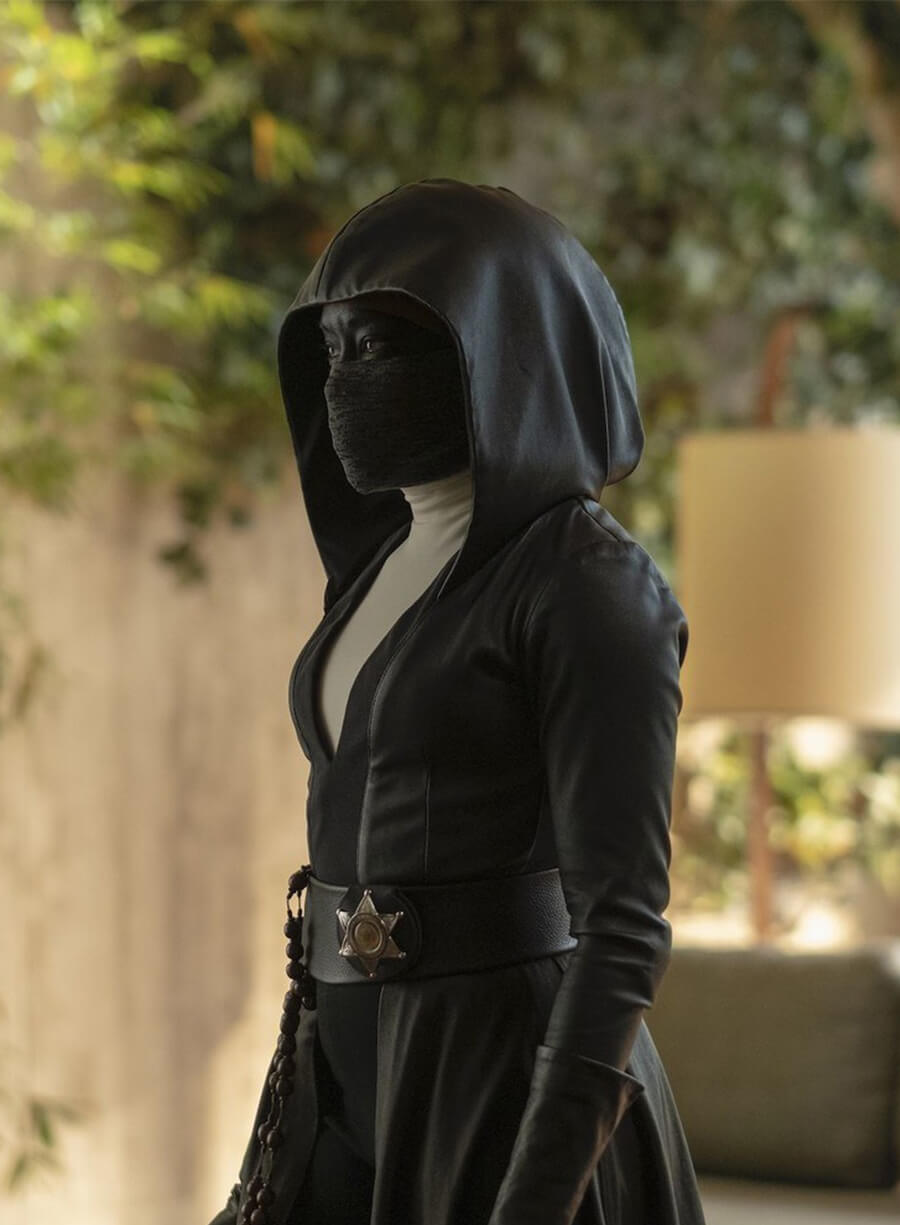 Angela Abar Watchmen Sister Night Black Coat