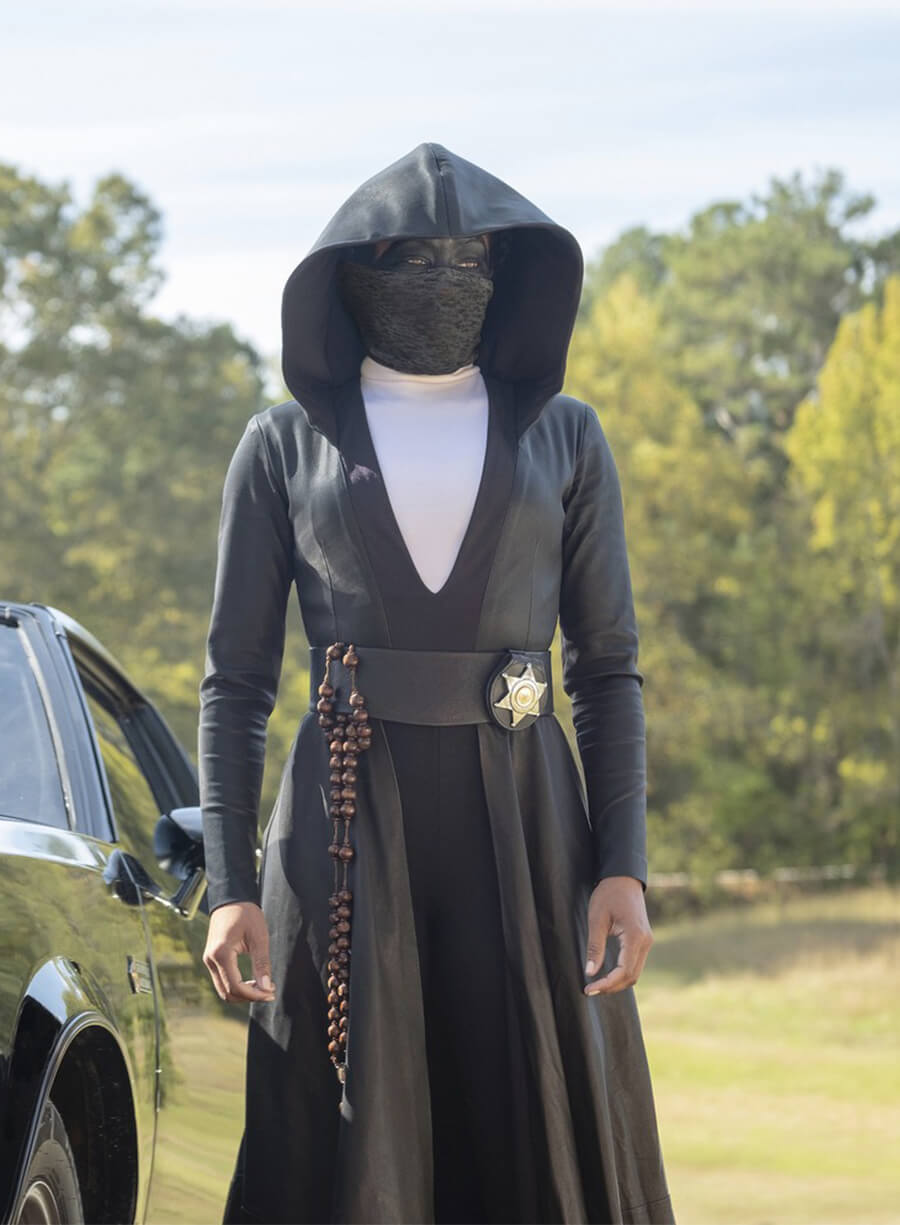 Angela Abar Watchmen Sister Night Black Coat