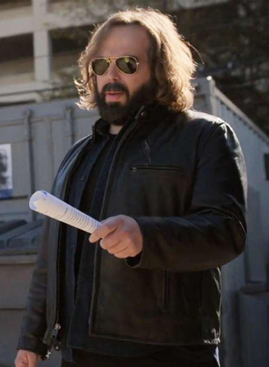 Angus Sampson The Lincoln Lawyer S02 Cisco Black Leather Jacket