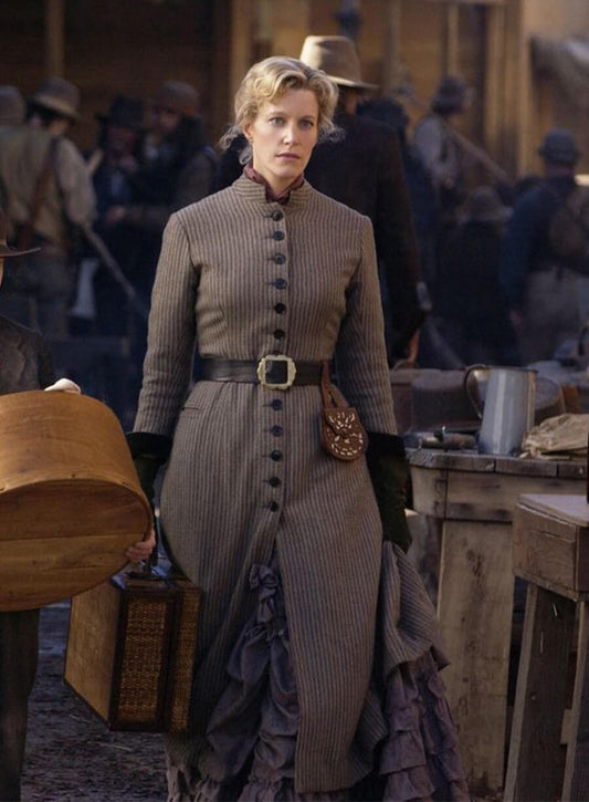 Anna Gunn Deadwood Martha Grey Coat 