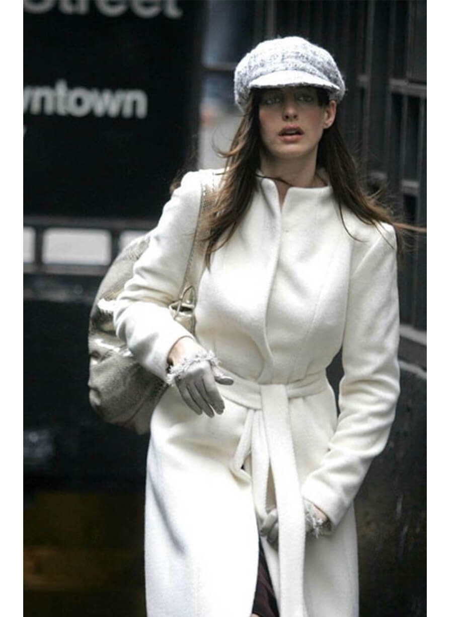 Anne Hathaway The Devi Wears Prada 2006 Andy Sachs White Coat