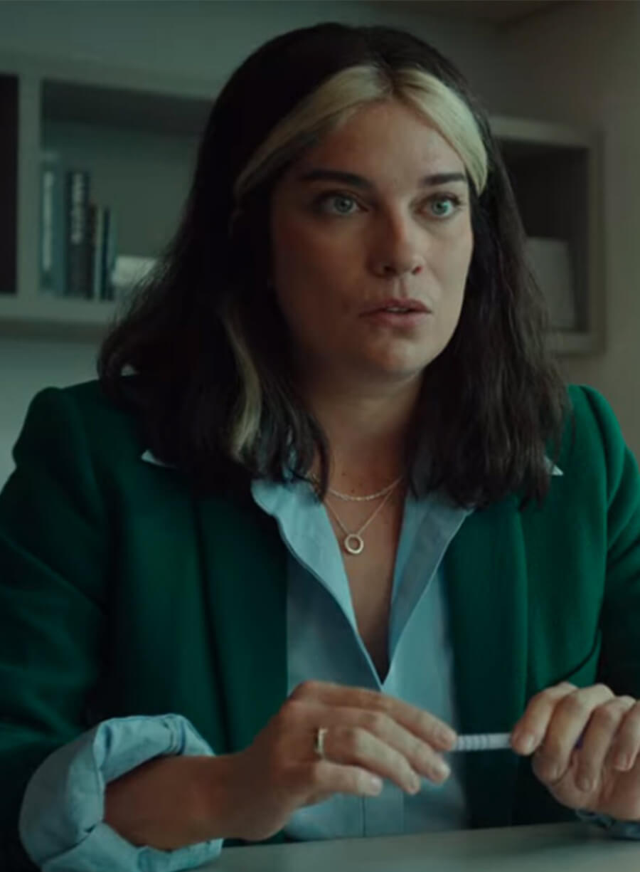Annie Murphy Black Mirror Joan Tait Green Blazer