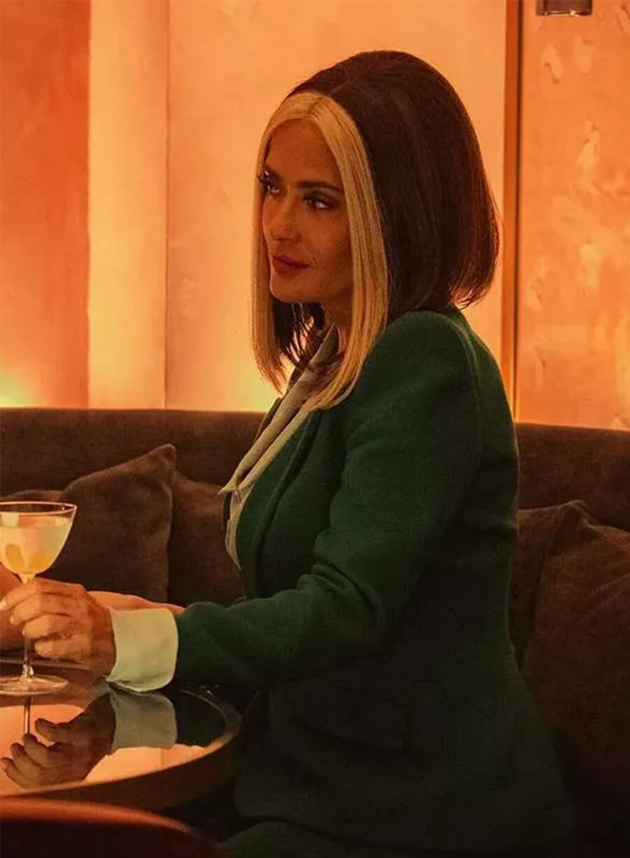 Annie Murphy Black Mirror Joan Tait Green Blazer