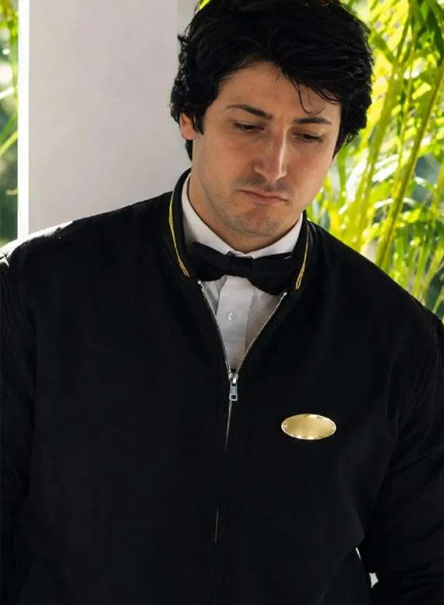 Anthony Ippolito I Play Rocky Sylvester Stallone Black Bomber Jacket
