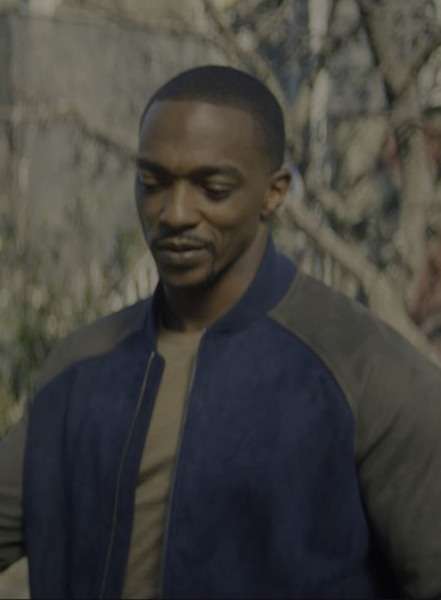 Anthony Mackie Falcon and The Winter Soldier Sam Bomber Jacket