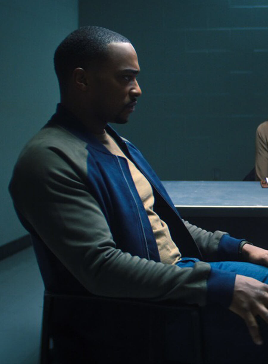 Anthony Mackie Falcon and The Winter Soldier Sam Bomber Jacket