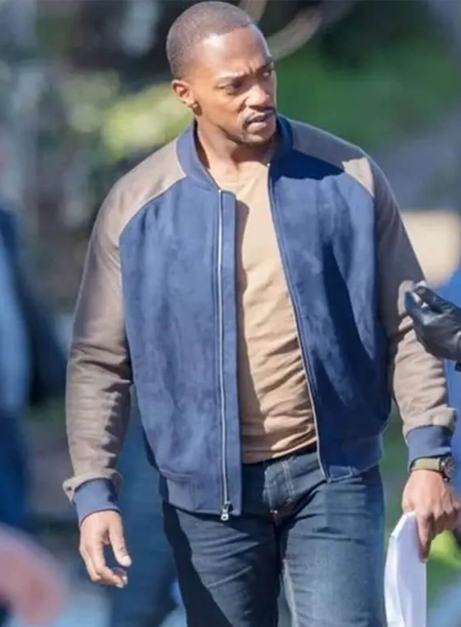 Anthony Mackie Falcon and The Winter Soldier Sam Bomber Jacket