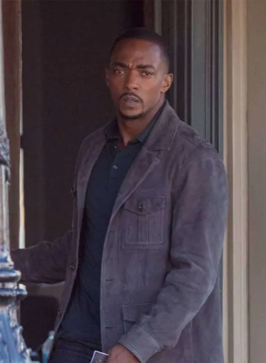 Anthony Mackie The Falcon and the Winter Soldier Sam Grey Jacket