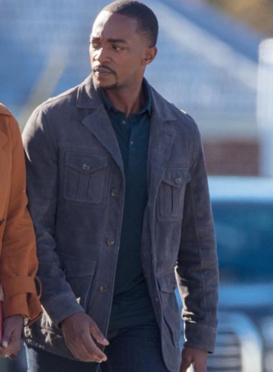 Anthony Mackie The Falcon and the Winter Soldier Sam Grey Jacket