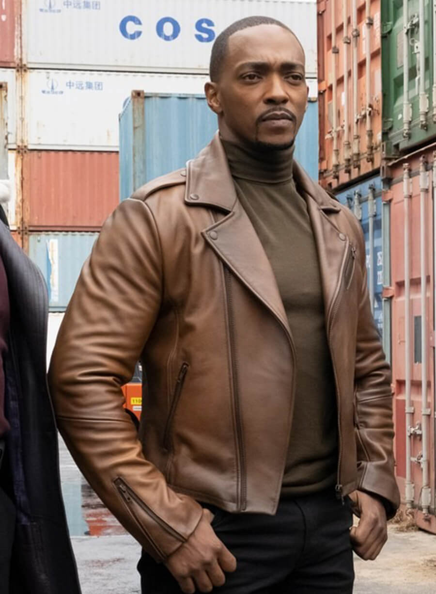 Anthony Mackie The Falcon and the Winter Soldier Sam Leather Jacket