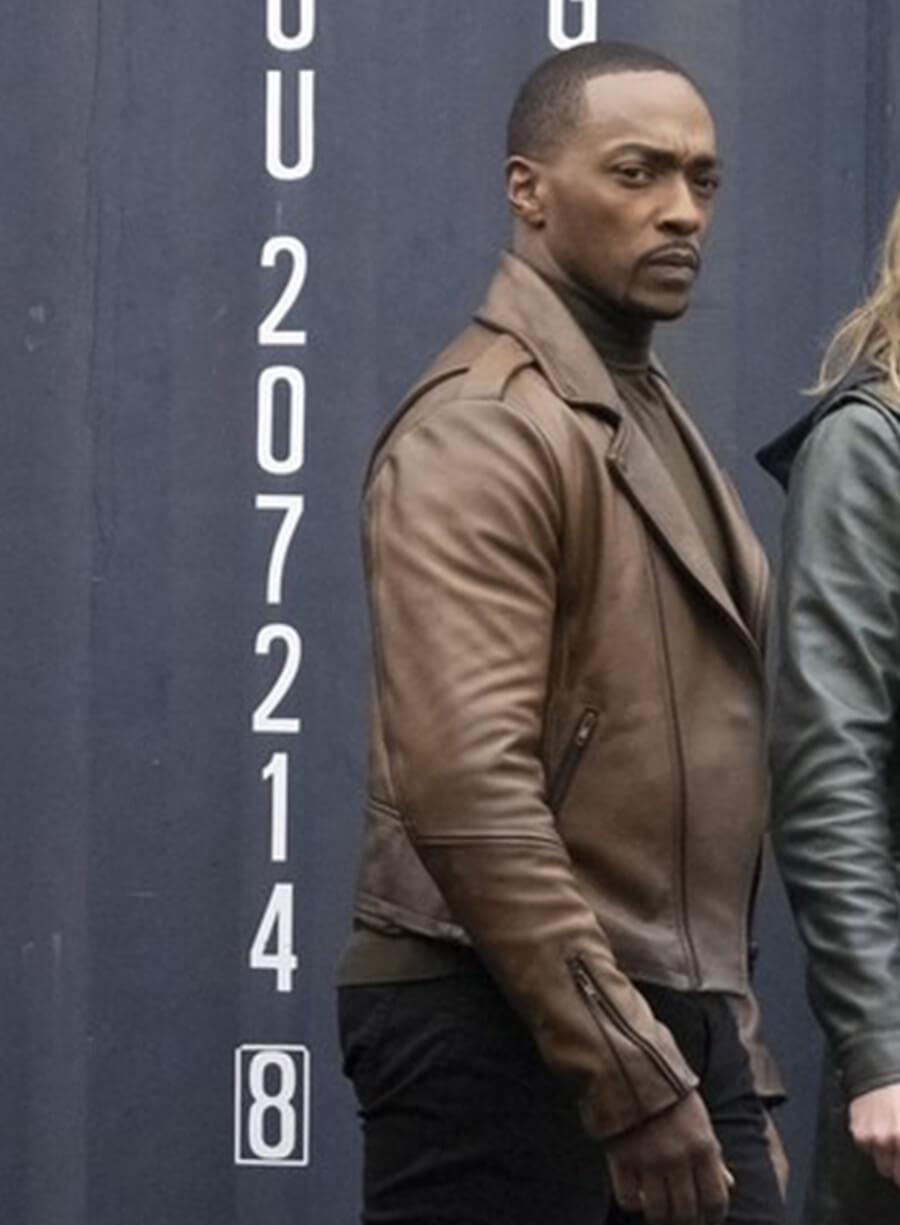 Anthony Mackie The Falcon and the Winter Soldier Sam Leather Jacket