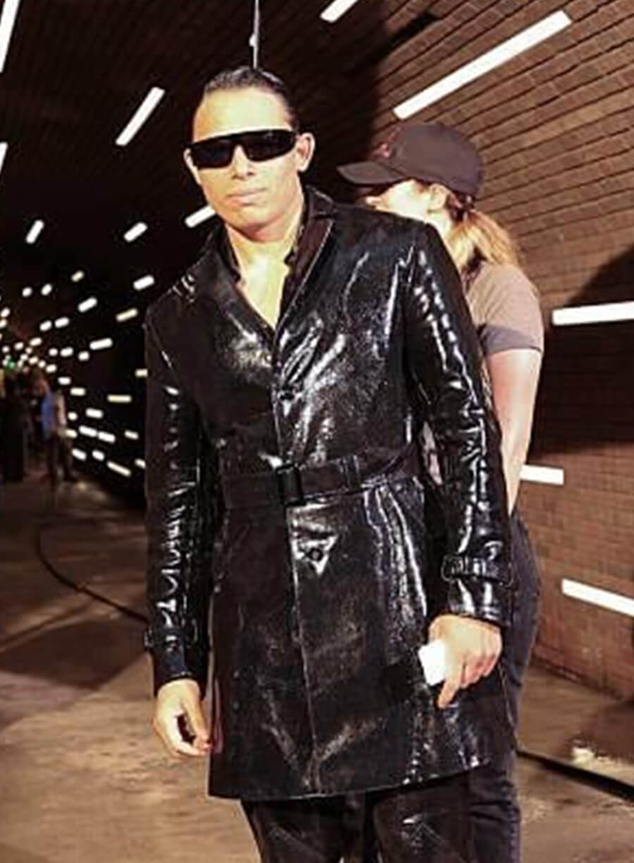 Anthony Ramos The Beauty 2026 The Assassin Leather Coat