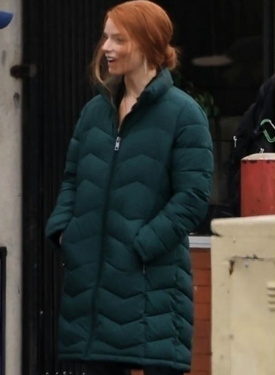 Anya Taylor-Joy Lucky 2026 Green Puffer Coat Jacket