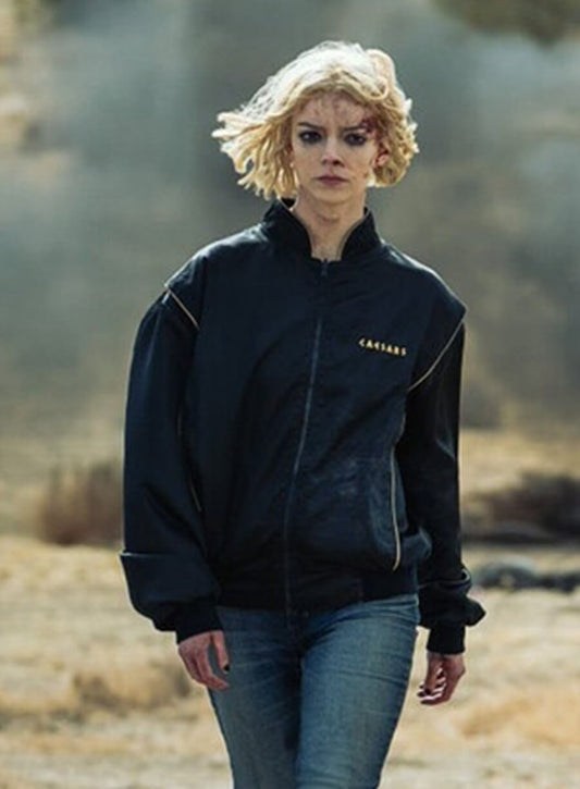 Anya Taylor-Joy Lucky Black Bomber Jacket 