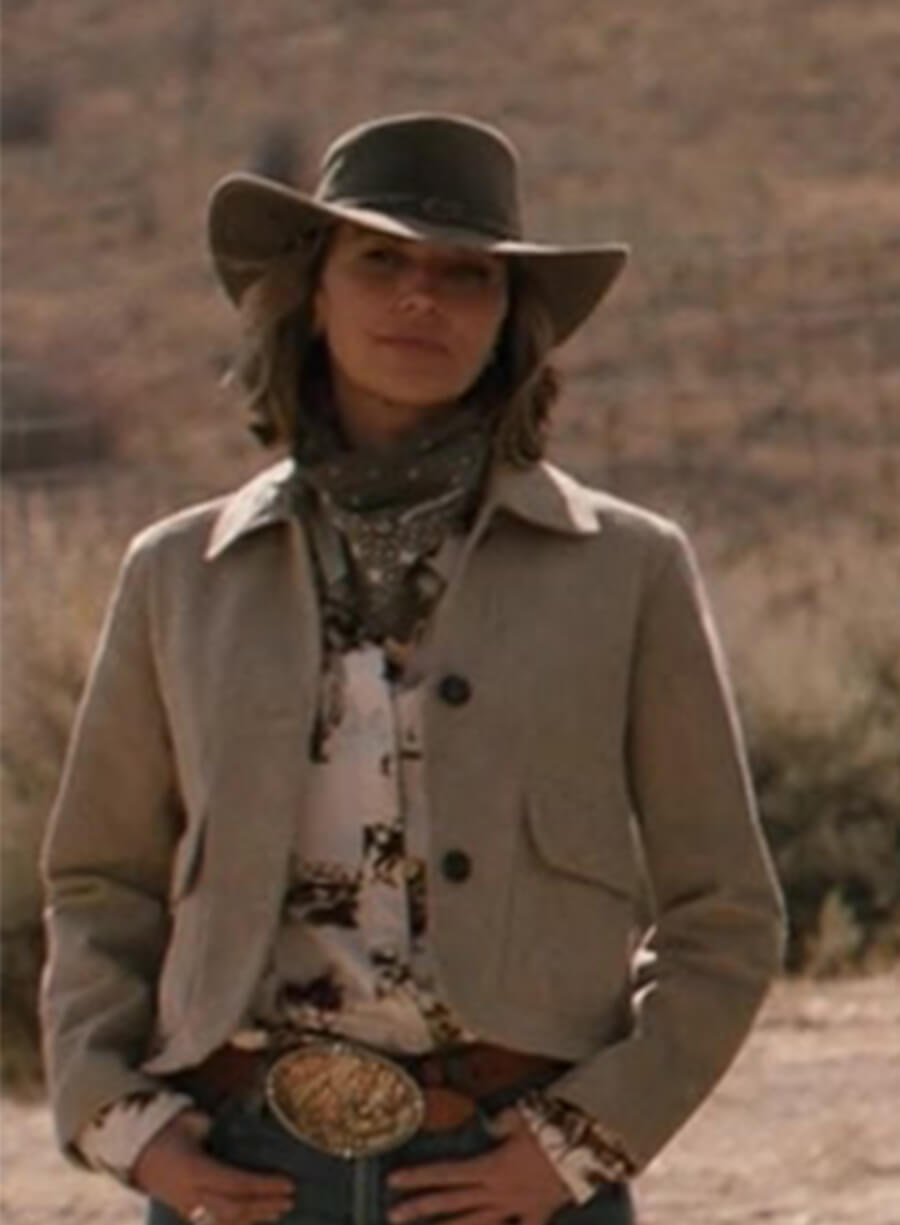 Arielle Kebbel Marshals 2026 Belle Skinner Beige Jacket 