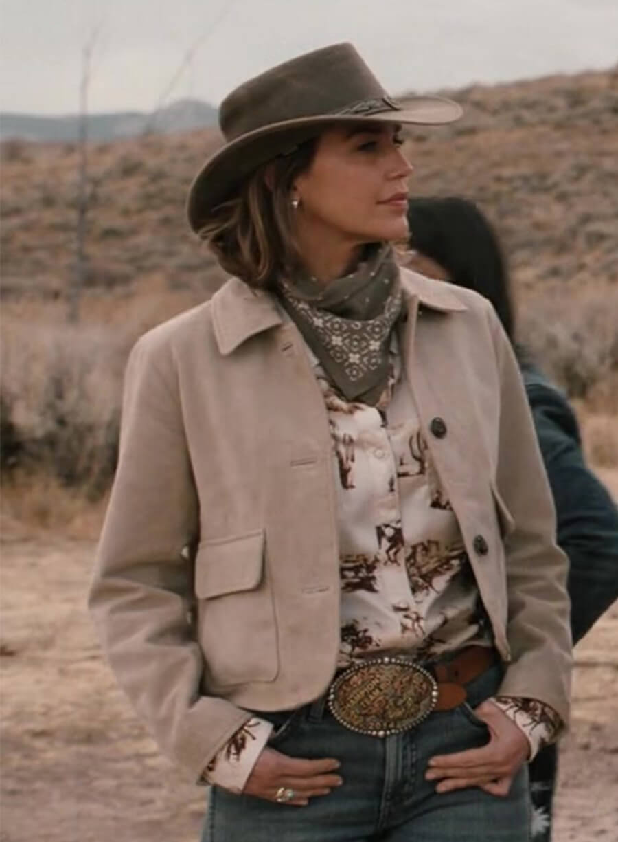 Arielle Kebbel Marshals 2026 Belle Skinner Beige Jacket 