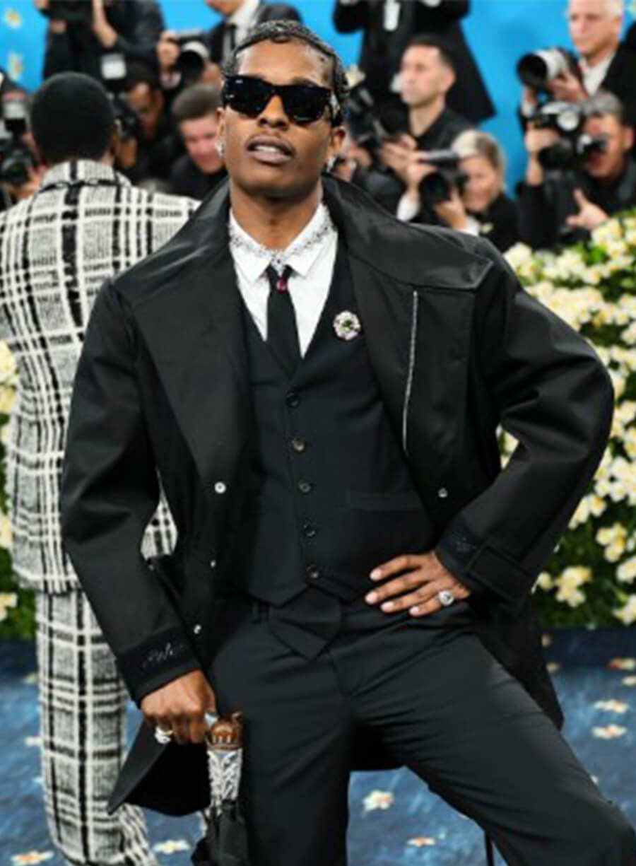 ASAP Rocky Met Gala 2025 Black Jacket