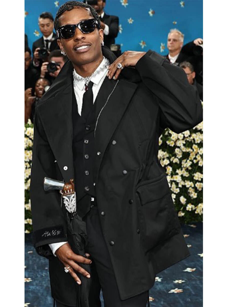 ASAP Rocky Met Gala 2025 Black Jacket