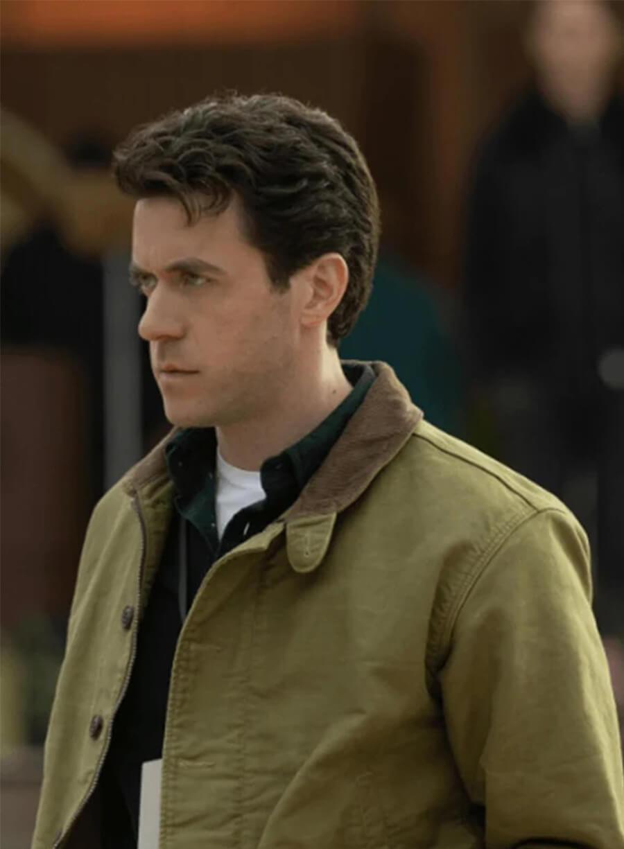 Ashley Zukerman Silo S03 Daniel Keene Brown Cotton Jacket