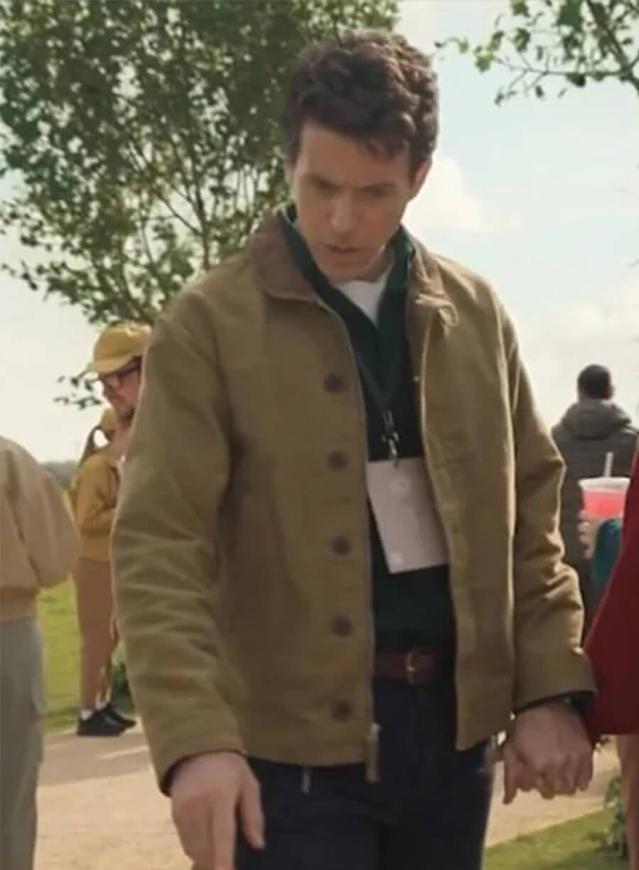Ashley Zukerman Silo S03 Daniel Keene Brown Cotton Jacket