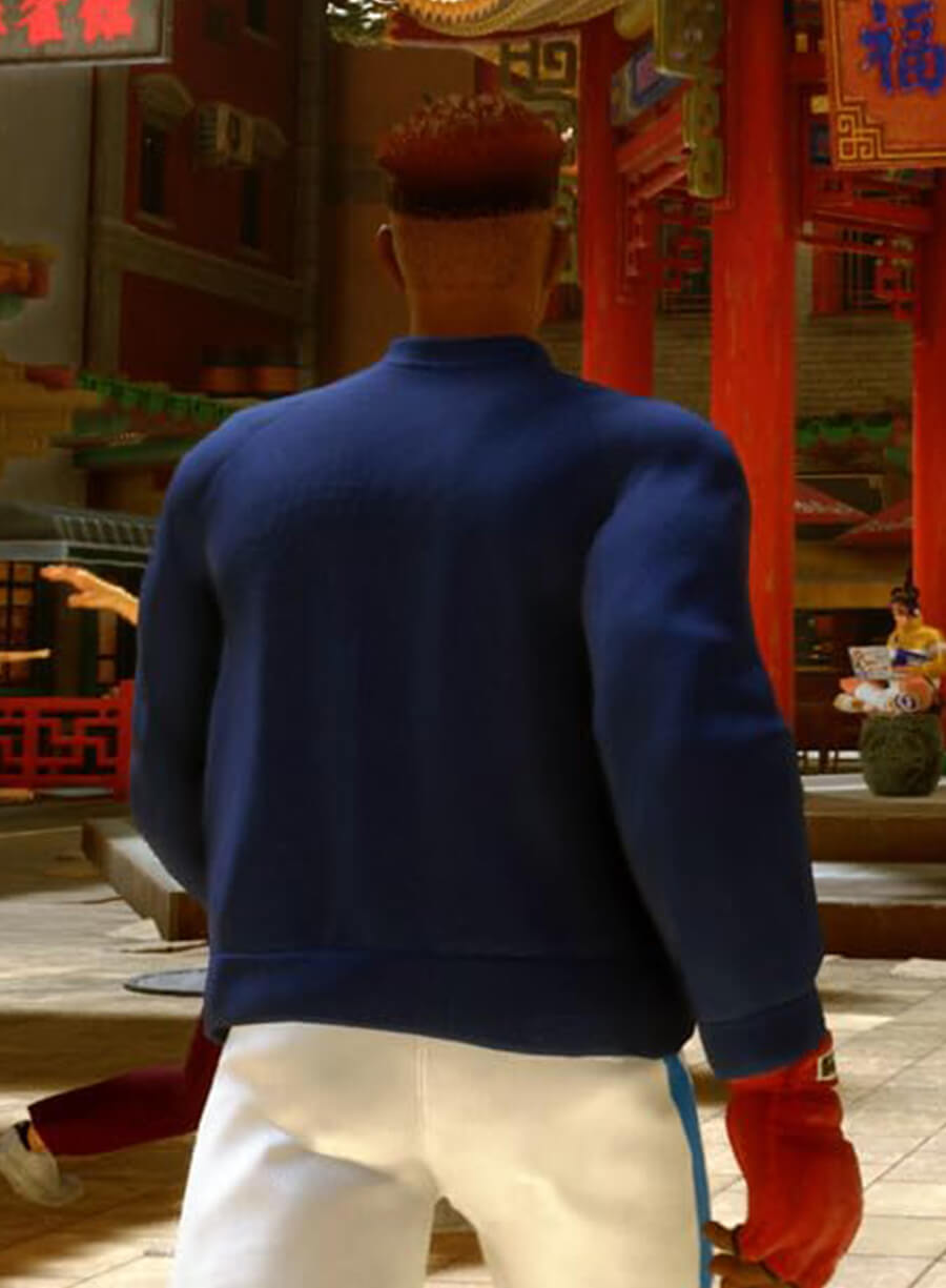 Avatar Street Fighter 6 Game Blue Track Jacket