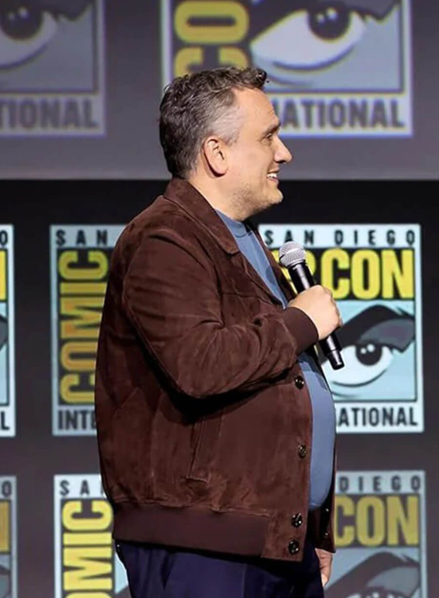 Avengers Doomsday Event Joe Russo Brown Suede Jacket