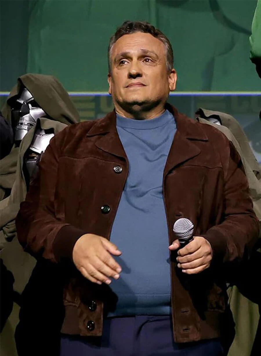 Avengers Doomsday Event Joe Russo Brown Suede Jacket
