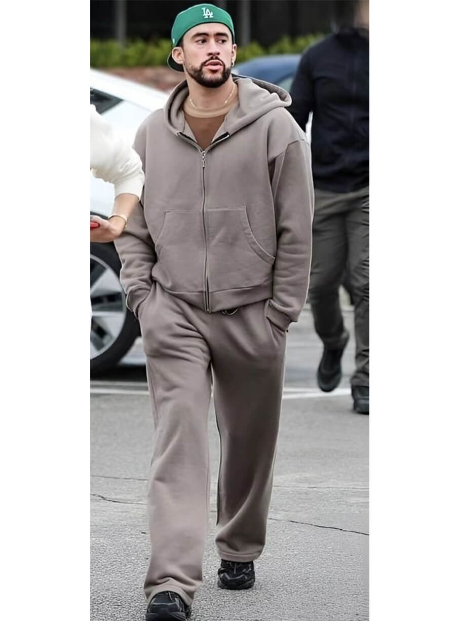 Bad Bunny Grey Tracksuit