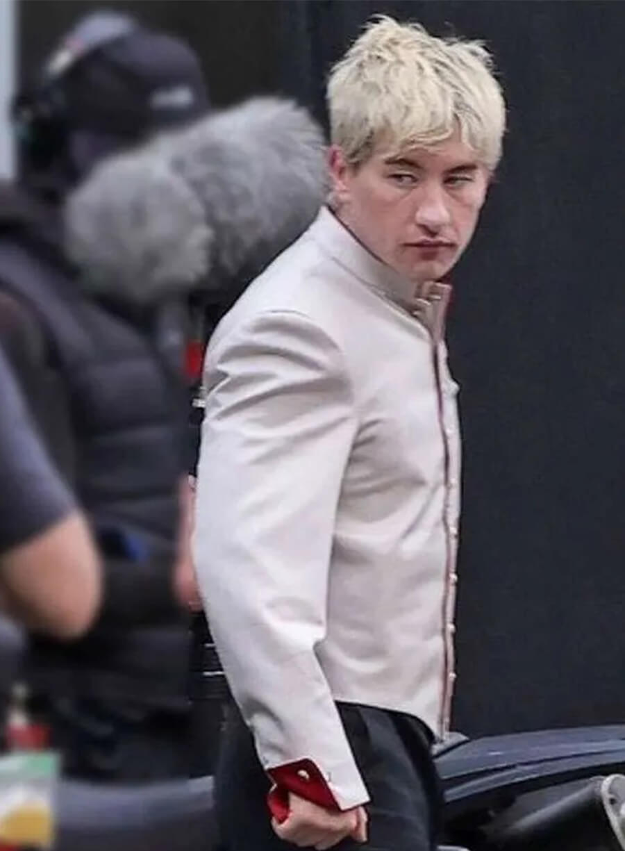 Barry Keoghan Crime 101 2026 Ormon White Jacket