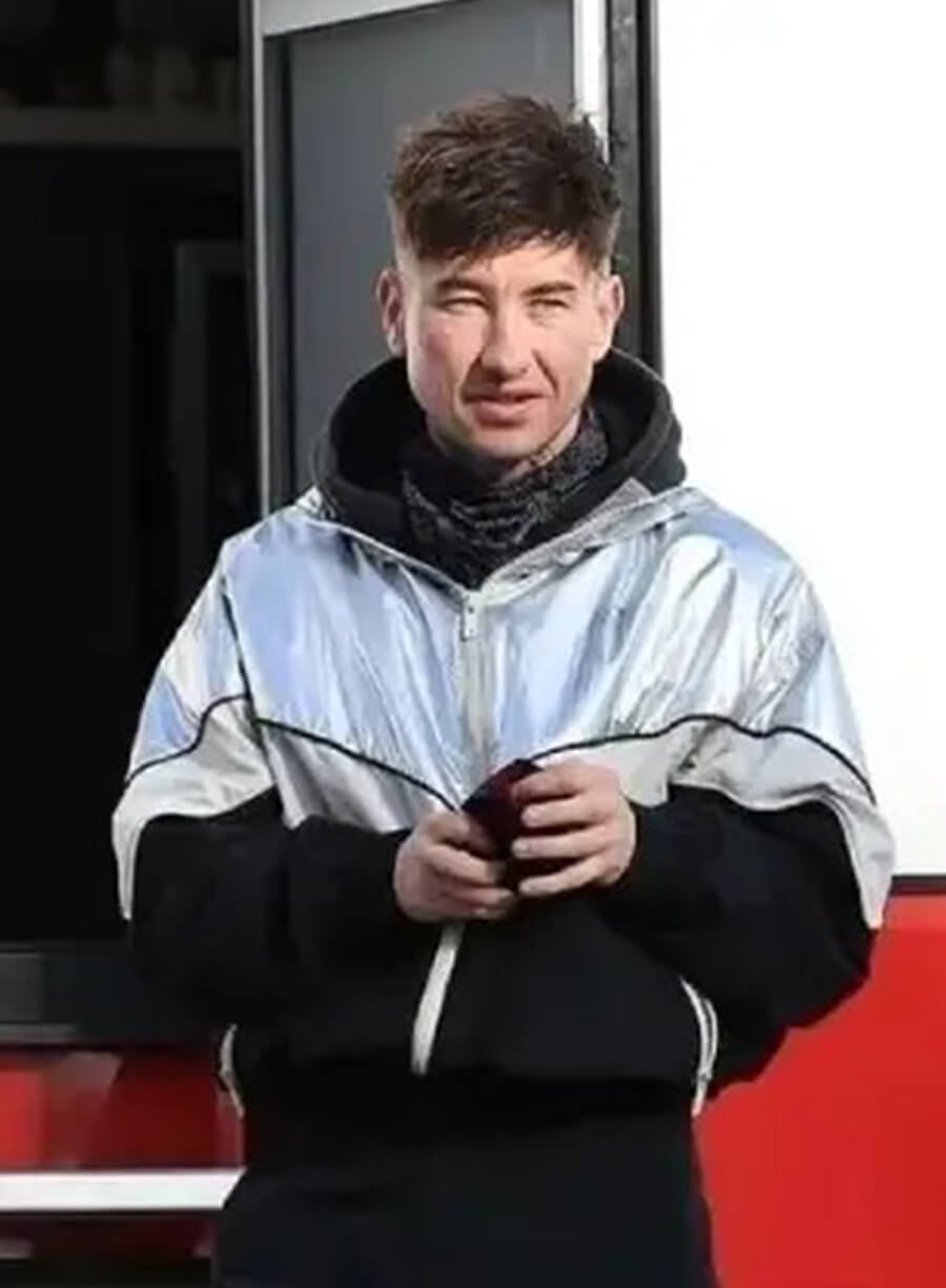 Barry Keoghan Crime 101 Ormon Black Silver Track Jacket