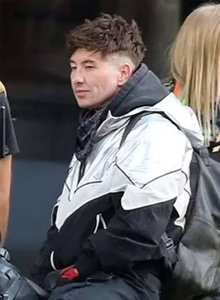 Barry Keoghan Crime 101 Ormon Black Silver Track Jacket