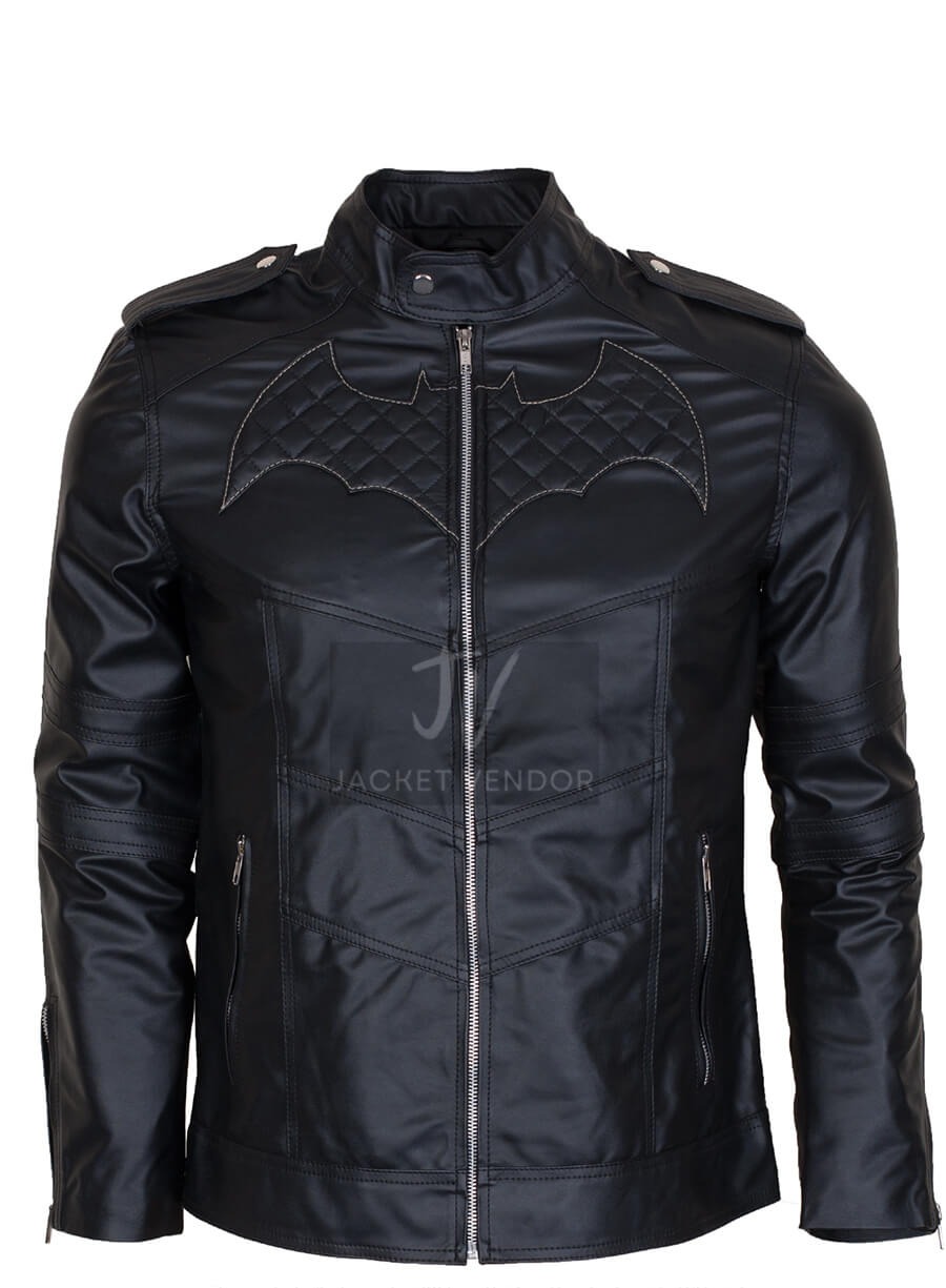 Batman Beyond Batman Leather Black Jacket Costume