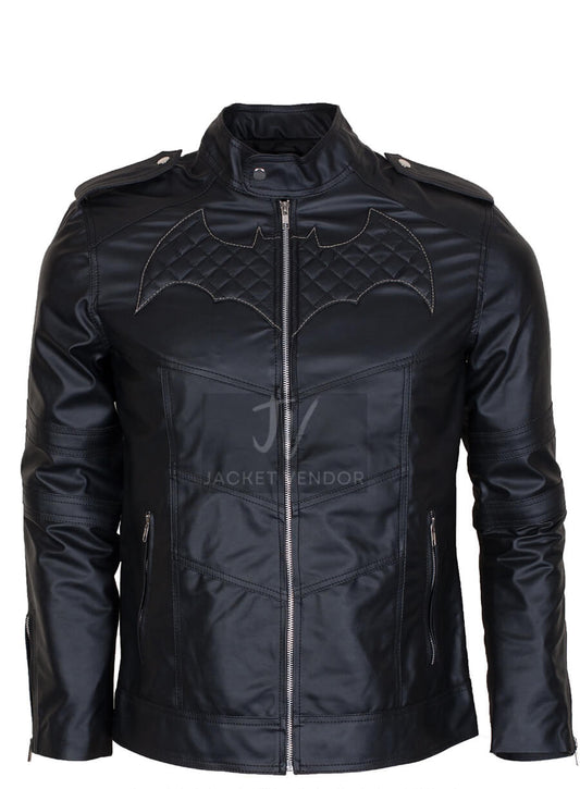 Batman Beyond Batman Leather Black Jacket Costume