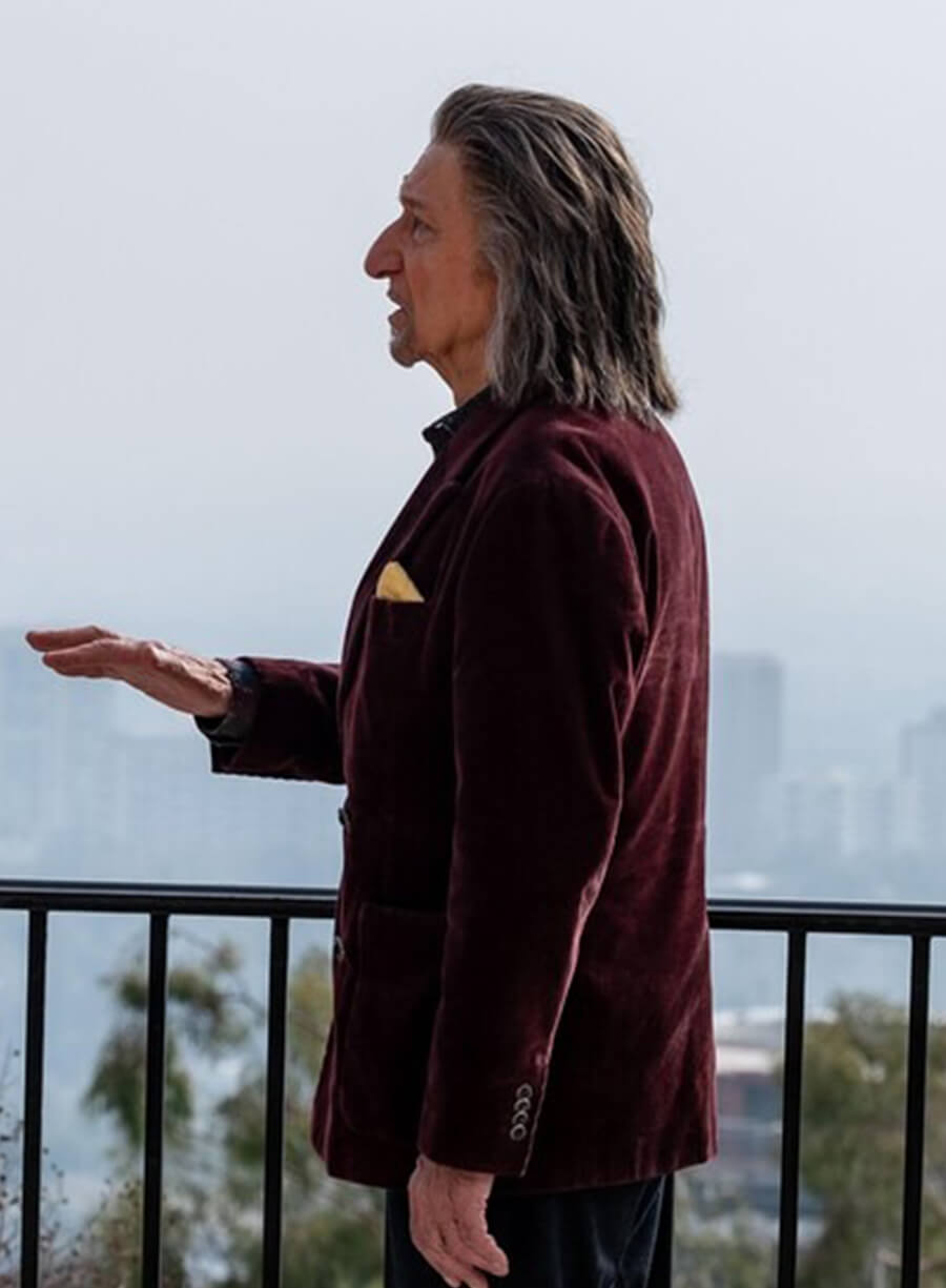 Ben Kingsley Wonder Man 2026 Trevor Slattery Maroon Blazer