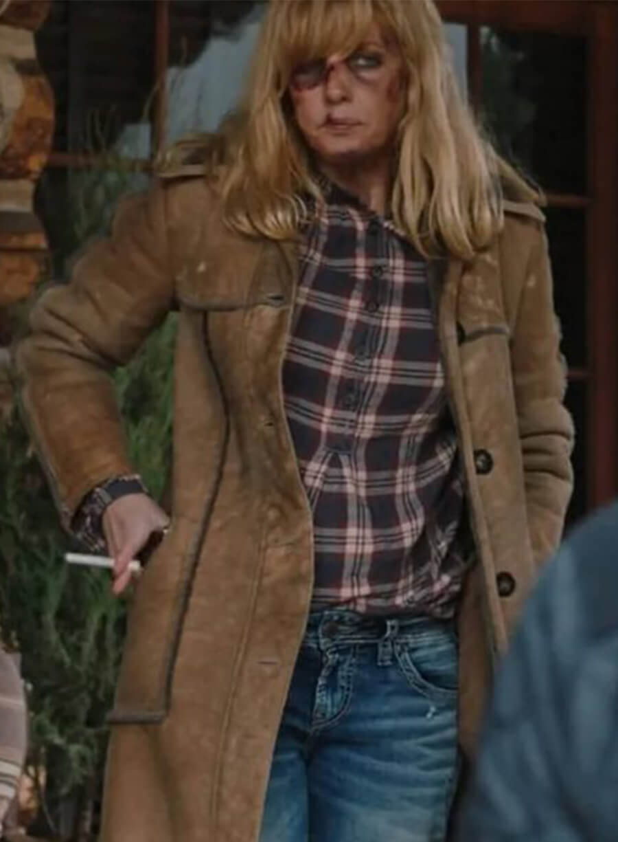 Beth Dutton Yellowstone Season 2 Brown Leather Coat