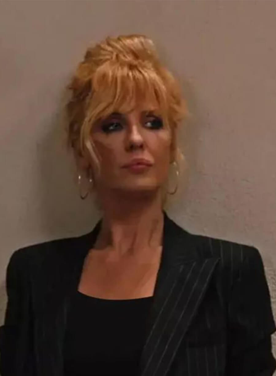 Beth Dutton Yellowstone Season 5 Black Striped Blazer