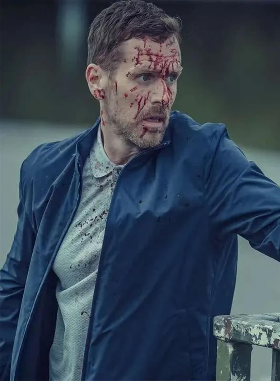 Betrayal 2026 Shaun Evans John Hughes Blue Jacket
