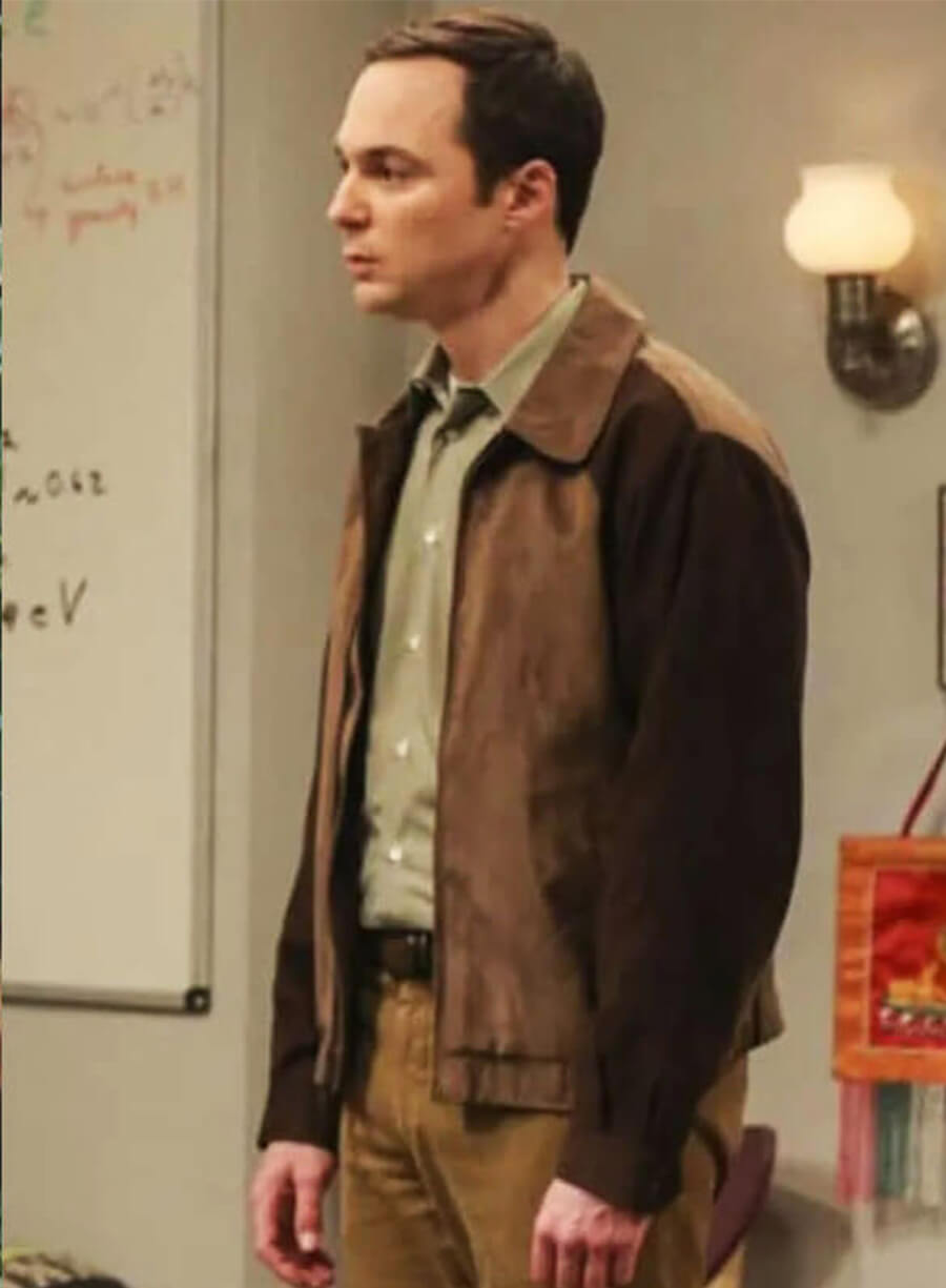 Big Bang Theory S10 Sheldon Cooper Brown Cotton Jacket
