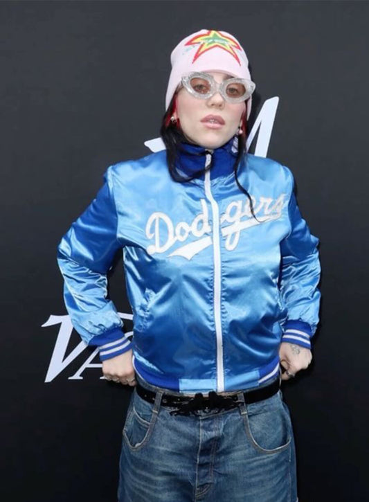 Billie Eilish Blue Varsity Jacket