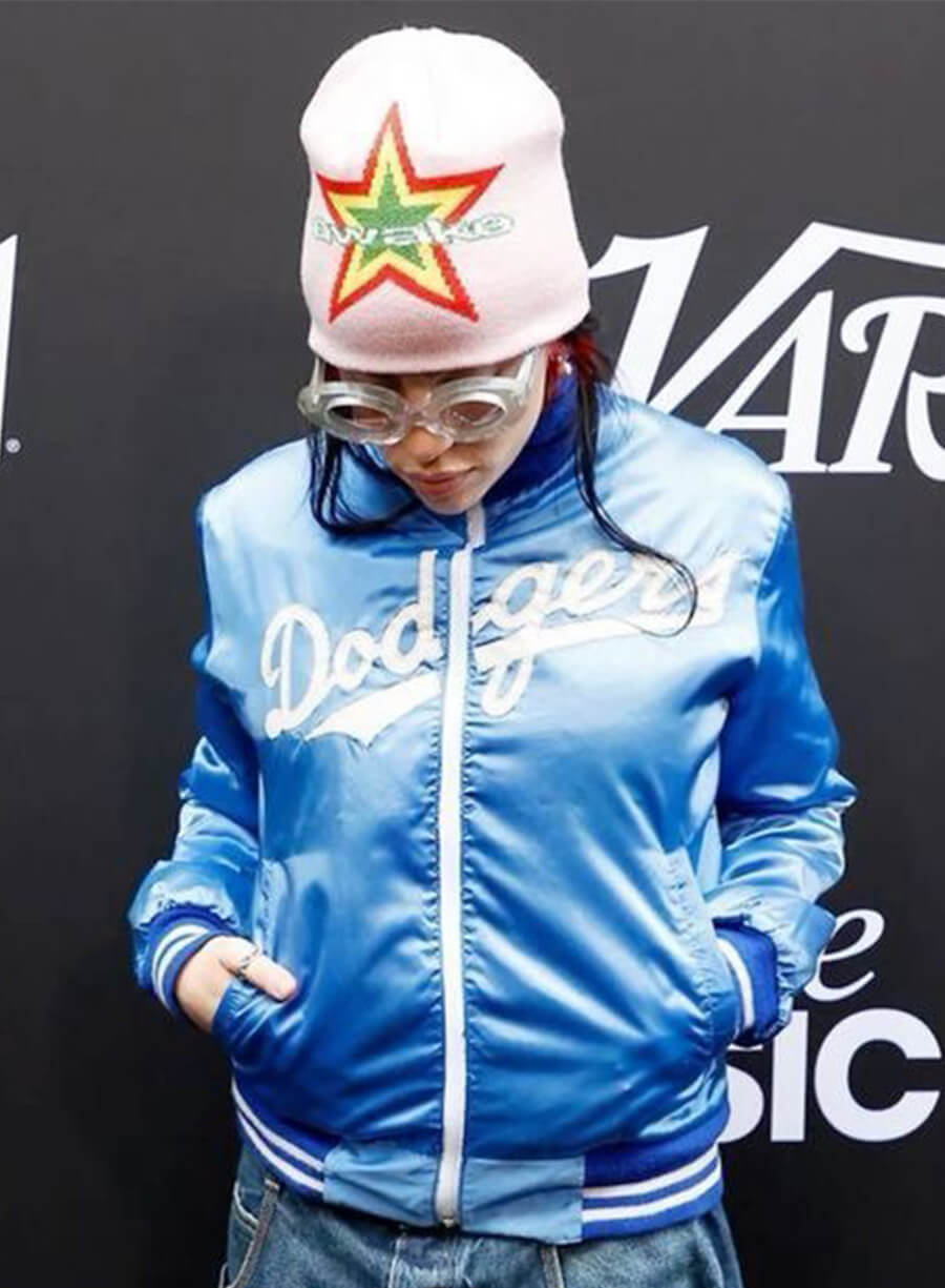Billie Eilish Blue Varsity Jacket
