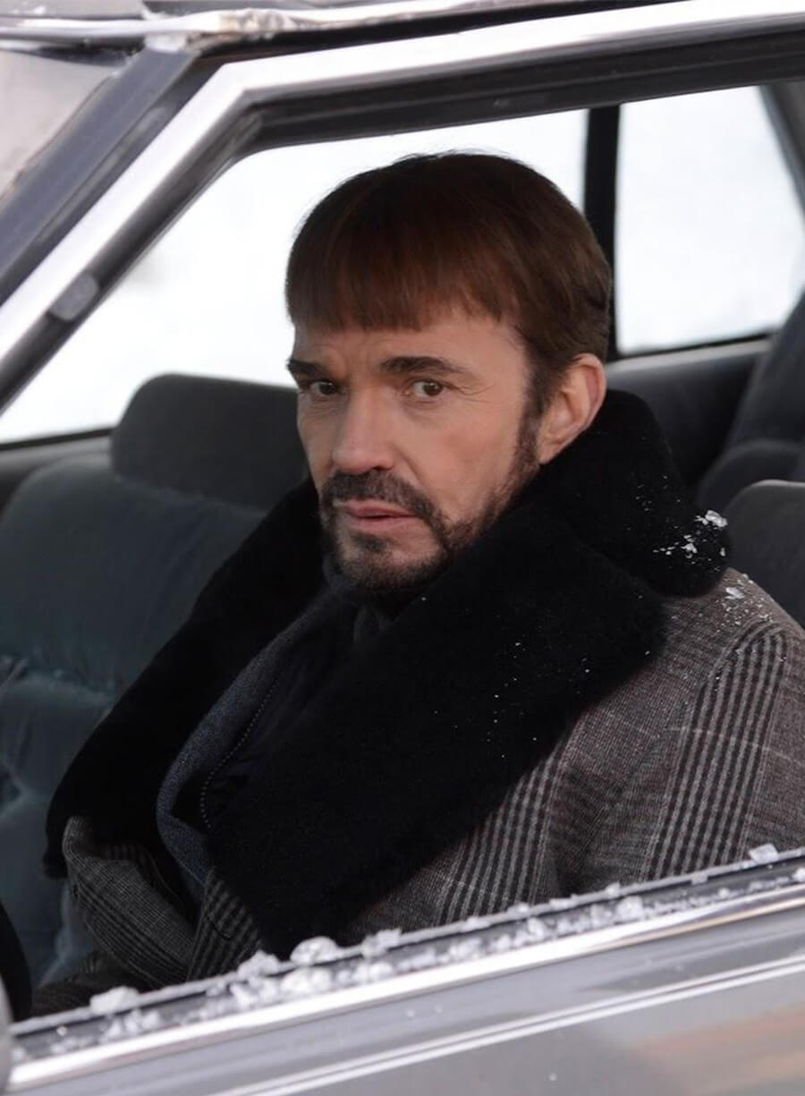 Billy Bob Thornton Fargo Lorne Malvo Fur Shearling Coat 