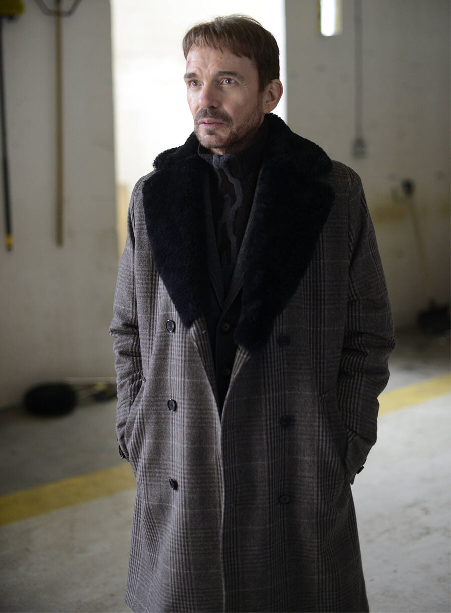 Billy Bob Thornton Fargo Lorne Malvo Fur Shearling Coat 