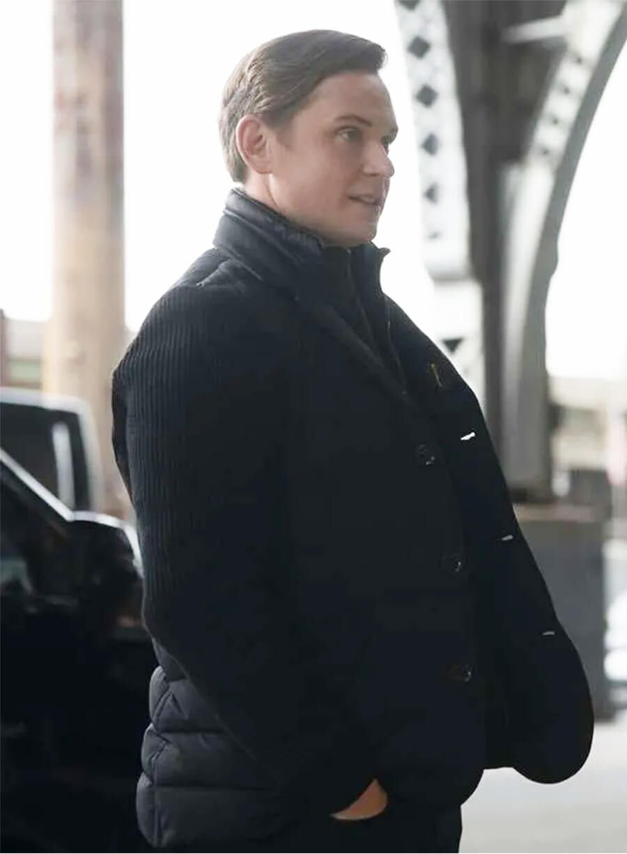 Billy Magnussen Elsbeth Rod Bedford Black Puffer Jacket