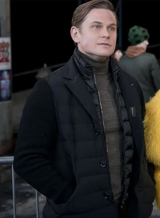Billy Magnussen Elsbeth Rod Bedford Black Puffer Jacket