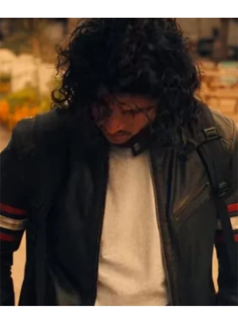 Black Mirror S06 Danny Ramirez  Hector Black Leather Jacket