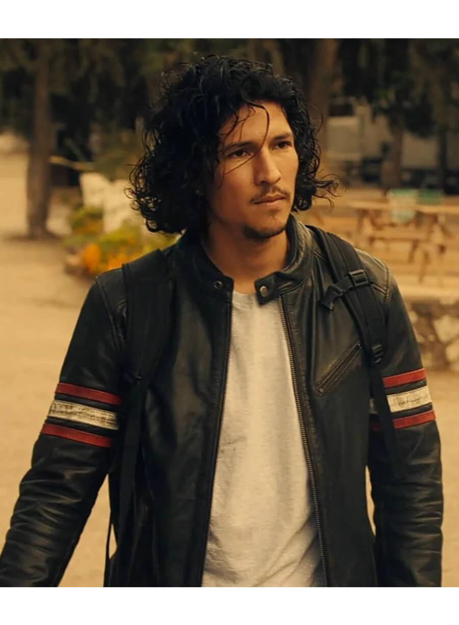 Black Mirror S06 Danny Ramirez  Hector Black Leather Jacket